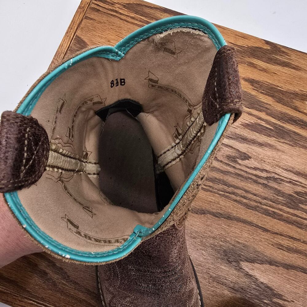 Ariat Fatbaby Womens 8.5B Western Boots Heritage Harmony Cowgirl Teal 10015363 - Picture 11 of 13